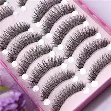 10 Pairs/Set Makeup 3D False Eyelashes Soft Long Cross Eye Lashes Natural 10 Pairs/Set Makeup 3D False Eyelashes Soft Long Cross Eye Lashes Natural