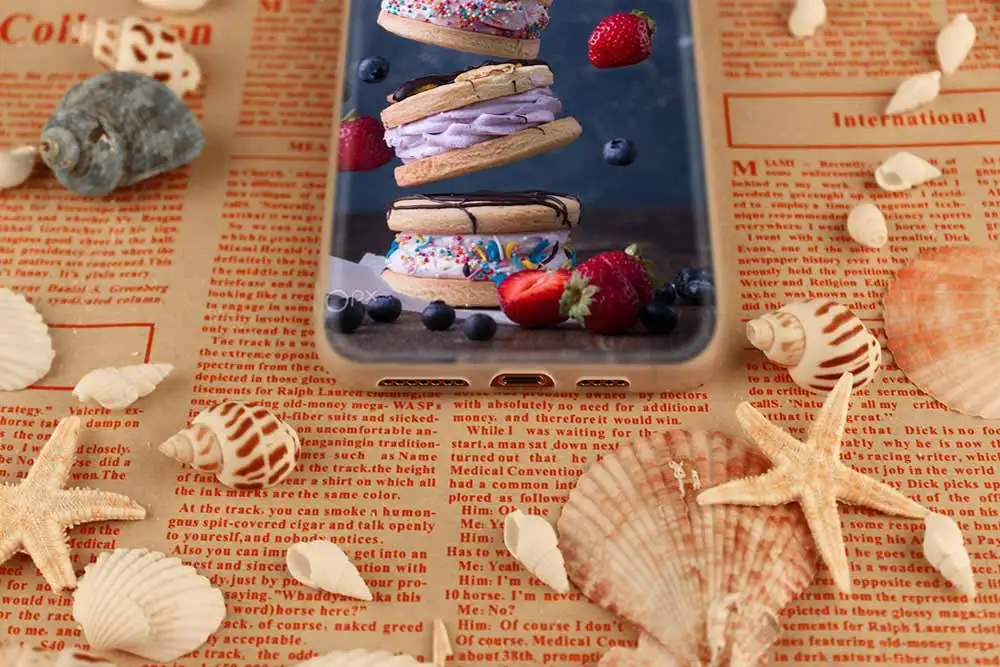 Macarons עוגת רך סיליקון מקרה עבור iPhone 13 11 12 פרו X XS Max XR 6 6S 7 8 בתוספת SE מיני כיסוי phone cases for iphone xr