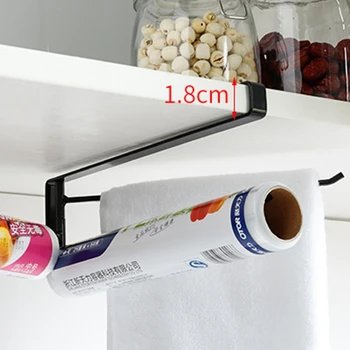 

Kitchen Food Wrap Paper Towel Hanging Holder Cupboard Door Tissue Wiping Paper Organier Wash Cloth Storage Hanger Shelf Towel Ra