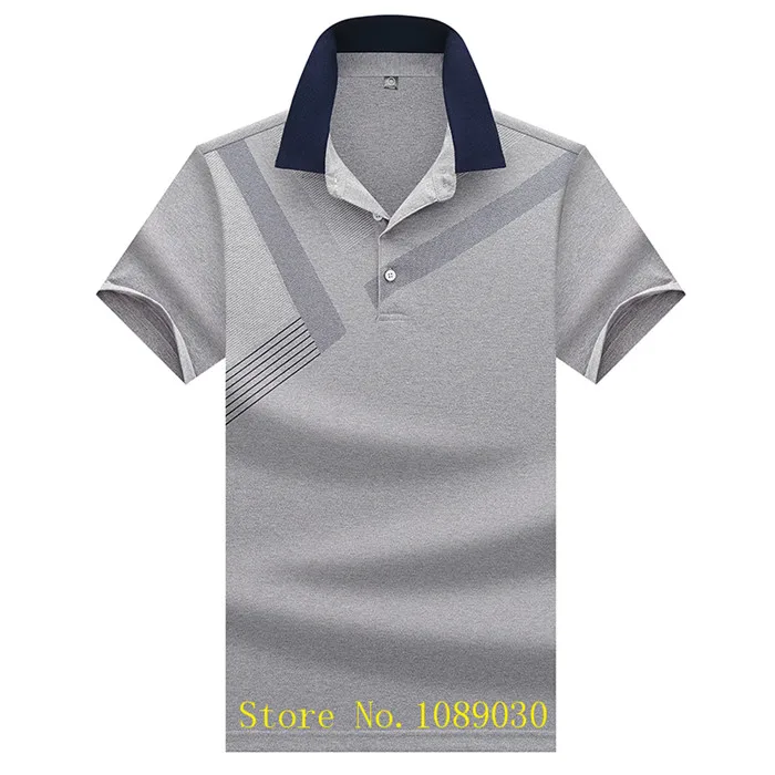 A8307-GREY Лето, повседневная мужская рубашка поло, camisetas, брендовая, Tace& Shark, рубашка поло, hombre, высокое качество, деловая рубашка поло, para hombre - Цвет: A8307-GREY
