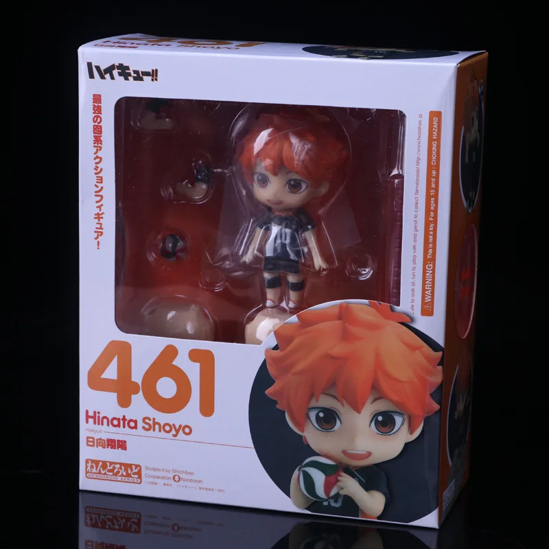 Haikyuu Фигурки Nendoroid Хината Syouyou 489#563#461#605# кагеяма tobio Рисунок ПВХ 10 см японского аниме-волейбол цифры