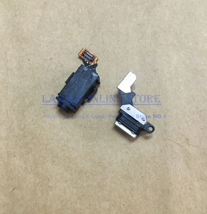 USB Earphone Port Док-разъем для sony Xperia M4 Aqua E2303, usb-порт для зарядки+ аудиоразъем для наушников, гибкий кабель - Цвет: USB Earphone Port