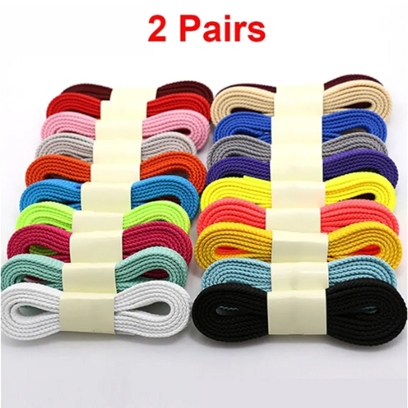 2 Pairs Thick Flat Fat Shoe Laces Double Layer Boot Laces