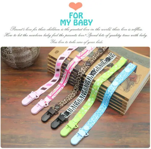 

2019 New Baby Pacifier Holder Newborn Infant Baby Boys Girl Pacifier Chain Soother Strap Clip Chain Pacifiers Leashes