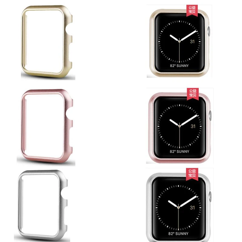Чехол для мм Apple watch ремень 40 мм 44 мм серия 4 Алюминиевый сплав ремешок бампер для iwatch 3 мм 2 мм 1 крышка Защитный корпус 38 мм 42 мм