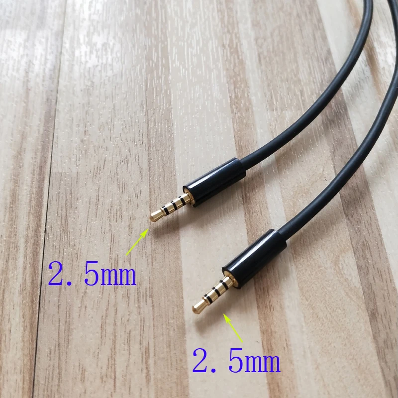 

2.5mm Male to 2.5mm male 4 Pole Headphone Audio AUX Cable 1meter 3ft