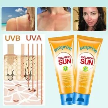 

Sunscreen Cream SPF 45 Uv Radiation Sun Protection Face Cream Protector Whitening Body Sunblock Lotion 80ml