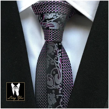 

New Designer's Skinny Tie Fashion Men Flower Floral Cravat Necktie