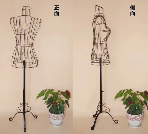 new wire mannequin dress iron women clothes metal mannequin wire body form
