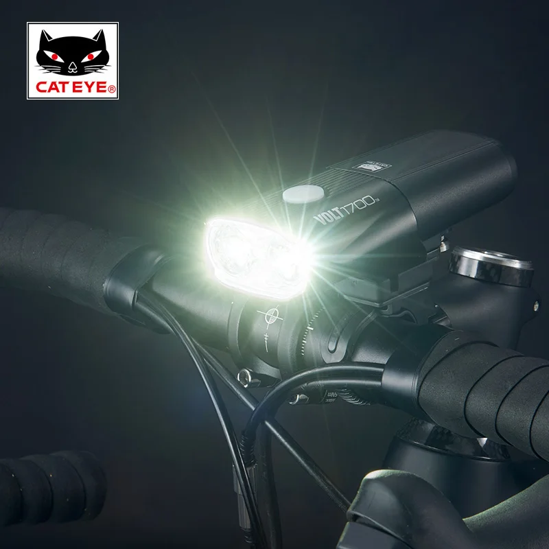 

CATEYE 1600 LM Bike Bicycle Light Cycling Professional Super Light Headlight Handlebar Front Lights Lamp High Intensity VOLT1700
