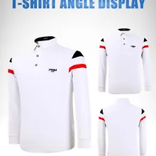 Мужская футболка с длинным рукавом для гольфа рубашка с отворотом рубашка для гольфа быстросохнущая спортивная рубашка