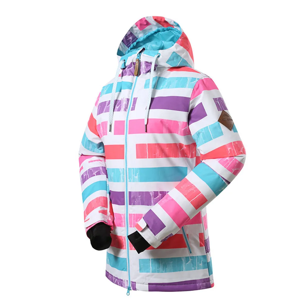 

Winter Skiing Jacket women -30 Waterproof Windproof Ladies Thicken Clothes Outdoor Snow Snowboard Jacket For Female