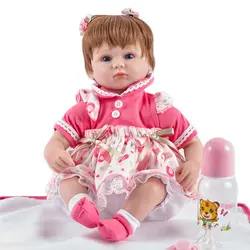 45 см Кукла реборн Младенцы силиконовые реборн куклы Игрушки Реалистичный, похожий на естественный BeBe кукла-реборн новорожденный Bonecas