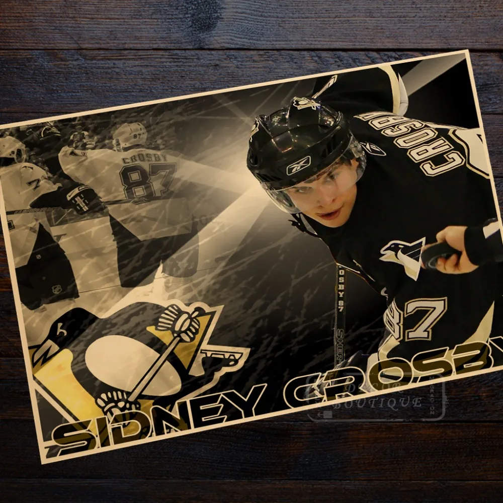 Sidney Crosby хоккейные спортивные классические Ретро Винтажные крафт плакат