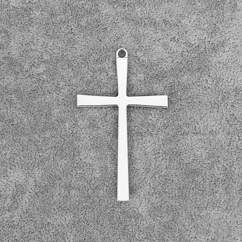 10Pcs Antique Silver Religious Holy Cross Charms Pendants Jewellery Craft Making