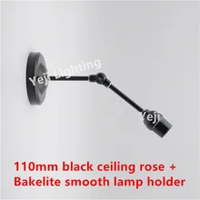 Edison Ретро E27 бакелит Гладкий лампа держатель для бара кофе лампа Освещение аксессуары DIY