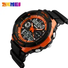 SKMEI 0931 De Luxe Marque Choc Hommes Militaires Sport Montres Numérique LED Quartz Montres Bracelet En Caoutchouc Relogio Masculino Montre