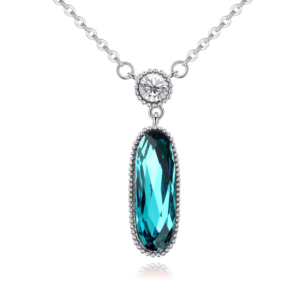 Новинка 2017 Очаровательное ожерелье в форме капли воды с кристаллом Swarovski хороший