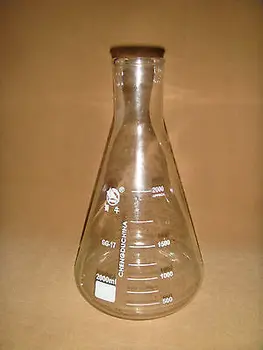 

2000ml,Glass Erlenmeyer Flask,GG3.3 Lab Conical Flasks with Straight Neck