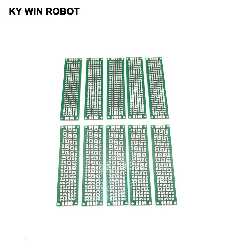 5 sztuk 2x8cm dwustronnie prototypowa płytka drukowana uniwersalne, drukowane płytki drukowanej