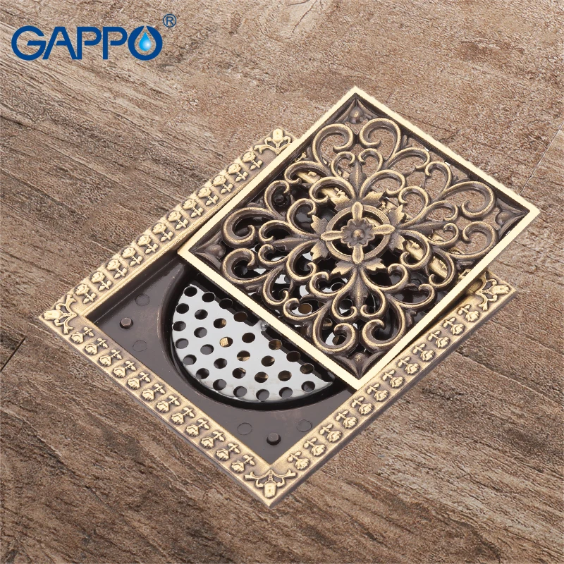 GAPPO floor bathroom drains 12*12cm bath stopper plugs sink hole covers