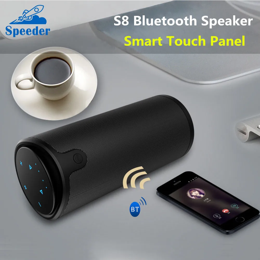 Фанатик S8 Hi Fi 3D стерео Беспроводной Bluetooth Динамик Колонка Touch Управление