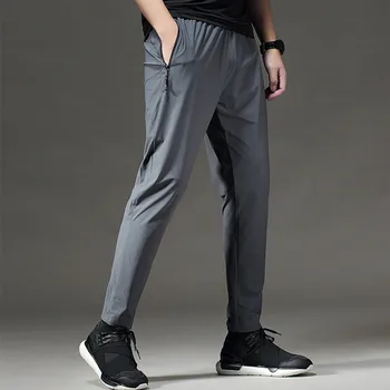

2020 Summer Hot Fitness Sport Pants Men Elastic Breathable Sweat Pants Running Training Pants Gym Basketball Trousers Plus Size