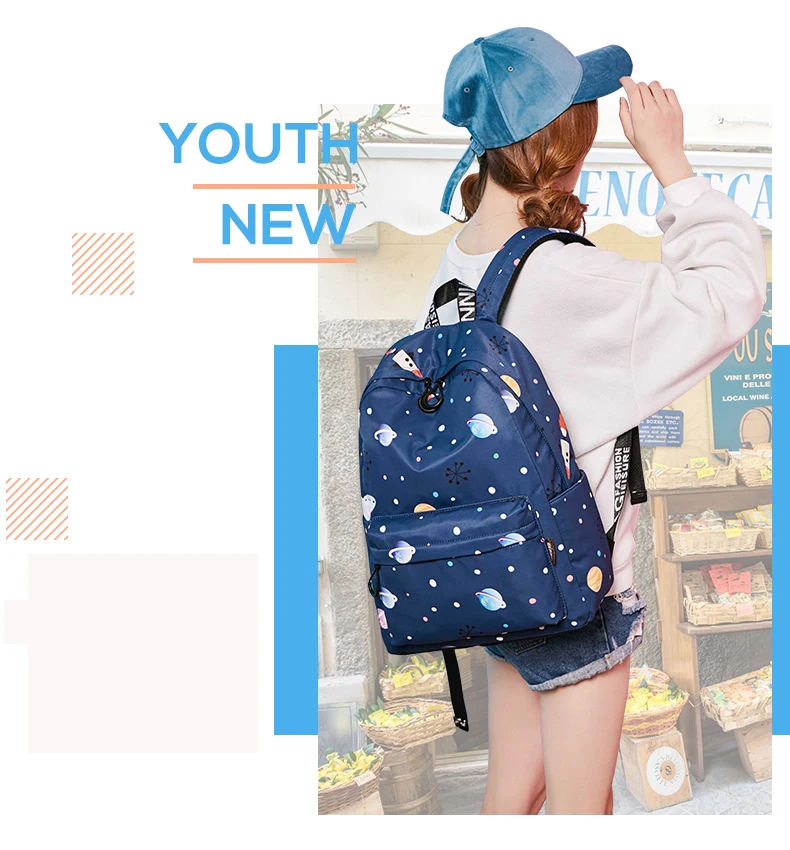WINNER Fashion Women Backpacks Galaxy Star Universe Space Backpack Girls Female School Backbag High Quality Mochila (17)