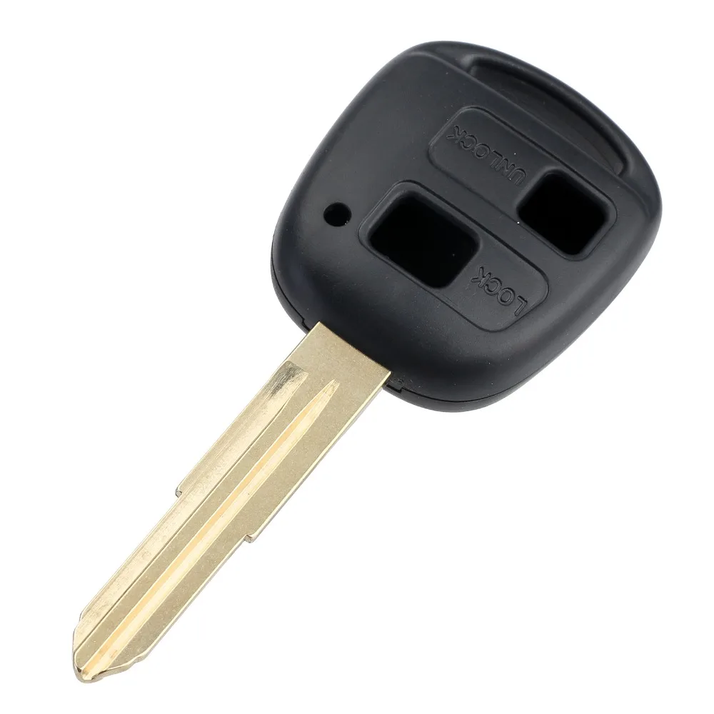 

1pcs 2 Button Remote Key Case Shell Replacement Cover Uncut Blade For Toyota Corolla Celica ECHO 4 RUNNER HILUX LANDCRUISER MR2