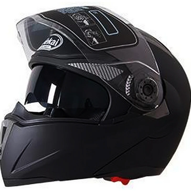 Moto rcycle двойной объектив шлем флип-ап мото шлемы ECE casco мото гонки мото крест Полный Лицо Солнцезащитный козырек шлем+ пот шапки