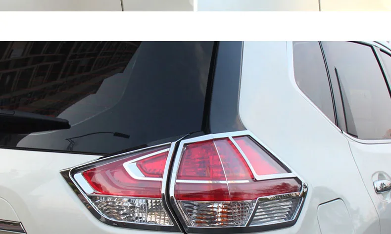 For Nissan X-Trail T32 2014 to 2016 Rear light cover Tail lamp Trim XTrail X Trail ABS Chrome Decoration Car-Styling Accessories