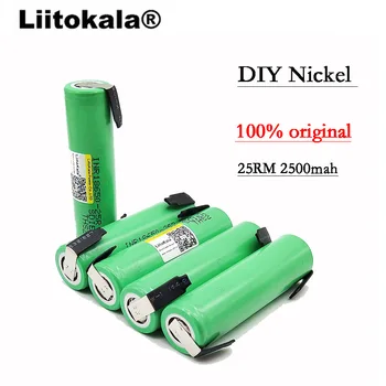 1-10PCS/lot Liitokala 18650 2500mah INR18650 25R 20A discharge lithium batteries