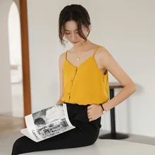 Женская летняя свободная сексуальная универсальная шифоновая повседневная женская Свободная кофта с v-образным вырезом