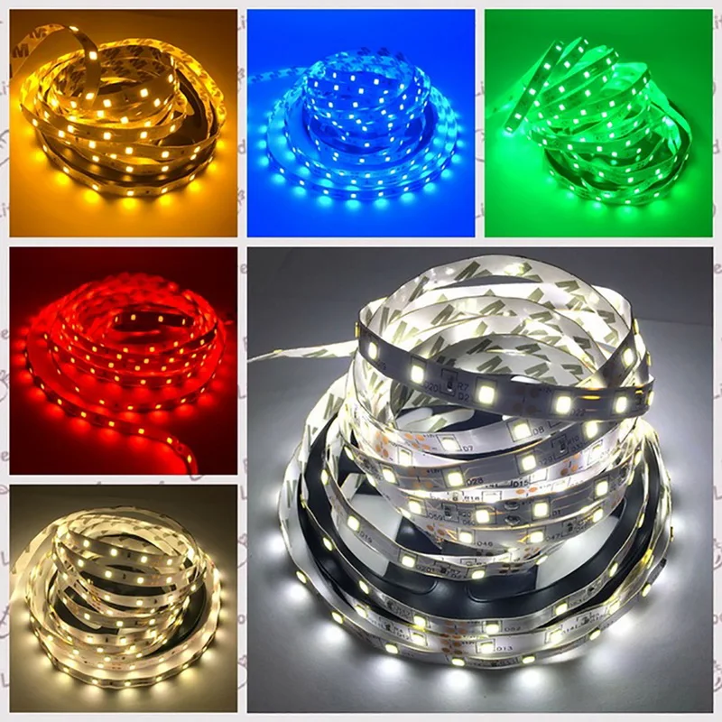 

DOZZIOR 5m 12V SMD2835 300 LED Stripe Diode Tape LED Strip Glue Covered Music Control Garden Christmas Decoration Waterproof