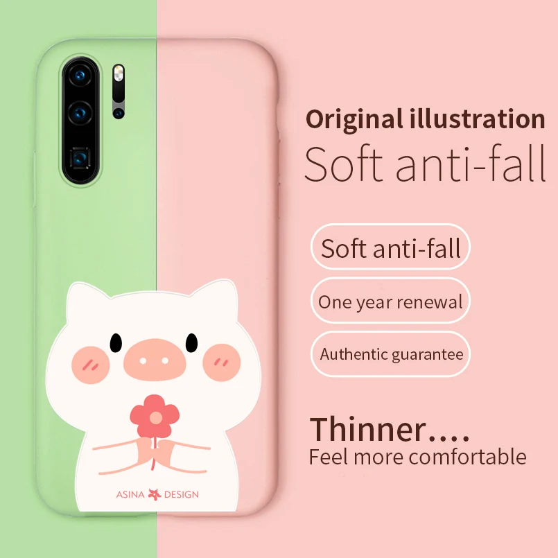 Оригинальный милый мультяшный жидкий силиконовый чехол для huawei P20 P30 Lite Pro Cats Honor