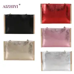 Для женщин кожаные сумки для девочек кошелек конверт в Корейском стиле вечерняя сумочка; BS010 лоскутное цепь сцепления день мода сумка 2018