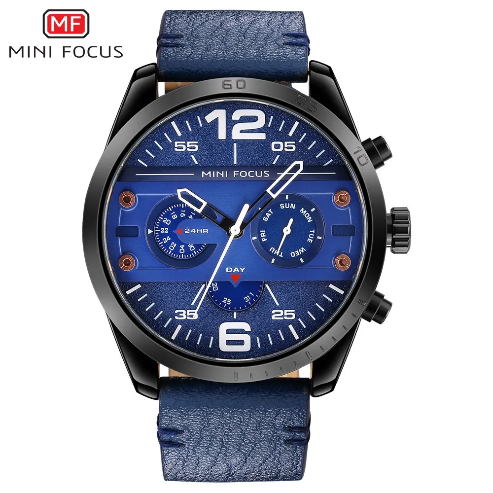 

2019 MINI FOCUS Watch Men Chronograph Waterproof Clock Mens Watches Top Brand Luxury Casual Sport Quartz Watch Relogio Masculino