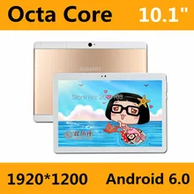 Phone Call 10.1 Inch Tablet pc Android 6.0 Original 3G 4G Android Octa Core 4GB RAM 32GB ROM WiFi FM IPS LCD 1920*1200Tablets Pc