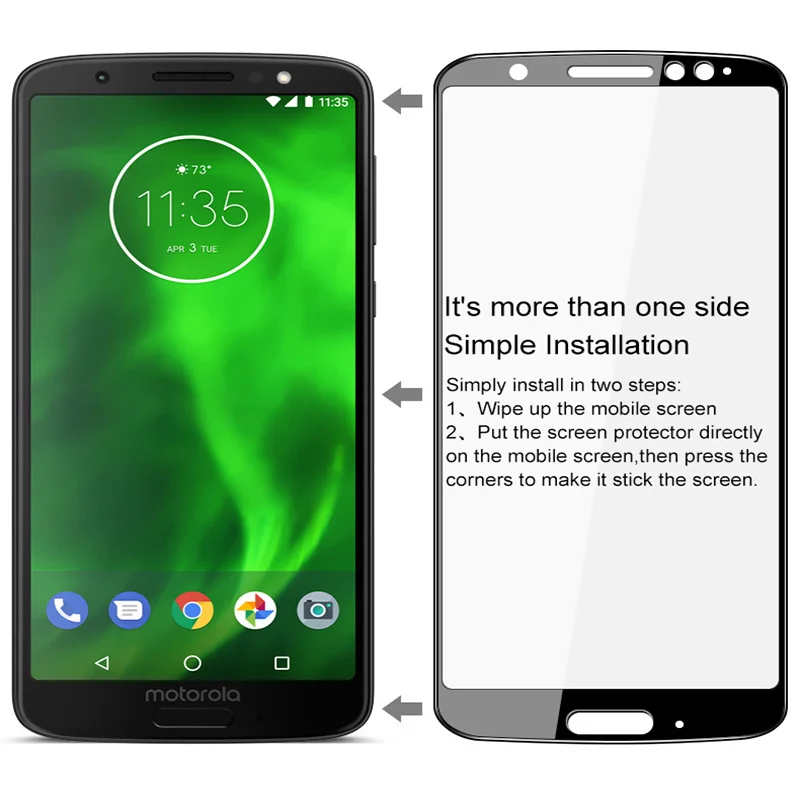 Закаленное стекло 2.5D для Moto Z2 Force G6 Play G5 Plus E5 защитное Защитная пленка с полным