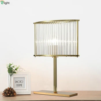 

Modern Lustre Glass Led Table Lamp Gold Metal Bedroom Led Table Lights Fixtures Led Table Light Tafellamp Led Luminaria De Mesa