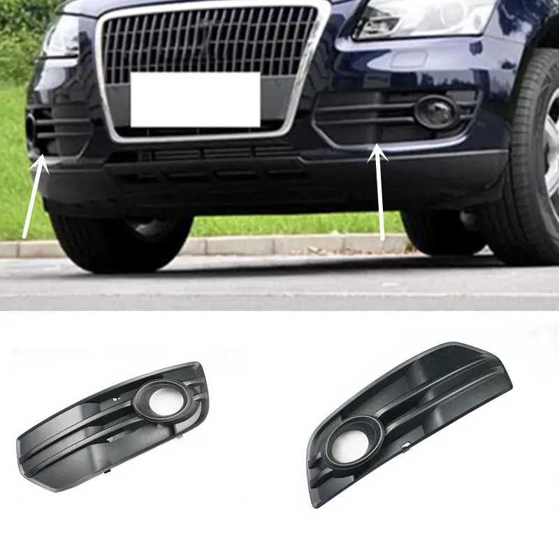 

Fit For Audi Q5 2010-2014 2PCS ABS Front Fog Lamp Cover Trim 1:1 Replace