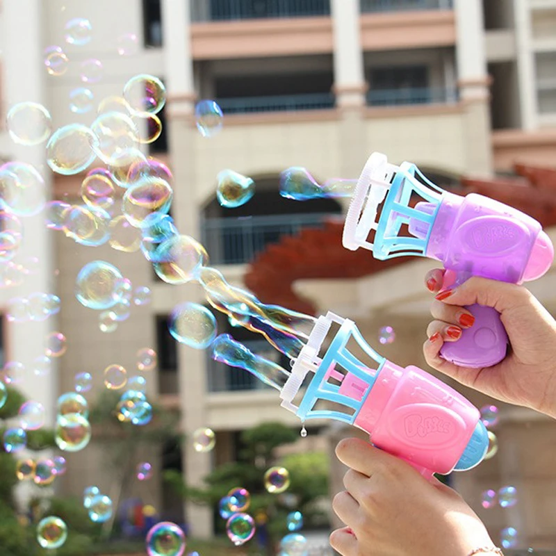1 шт. забавные уличные игры вентилятор пузырьковая машина игрушки для детей летние автоматические электрические пузырьки машины Ванна