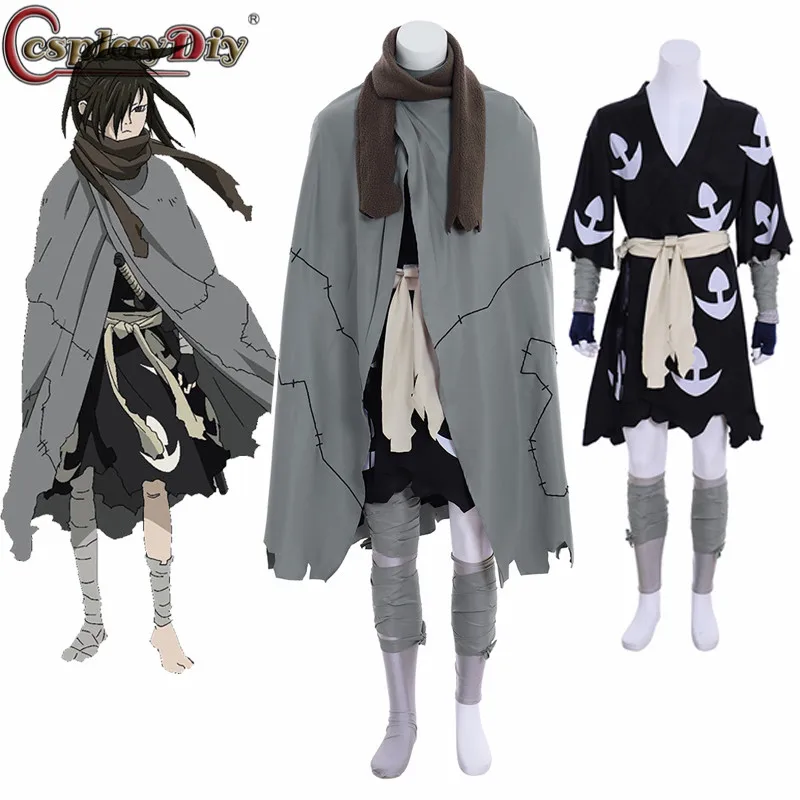 Cosplay вольтрон Dororo Косплэй Hyakkimaru костюм, полный набор плащ-Мантия для взрослых Для мужчин Для женщин на Хэллоуин Карнавальный