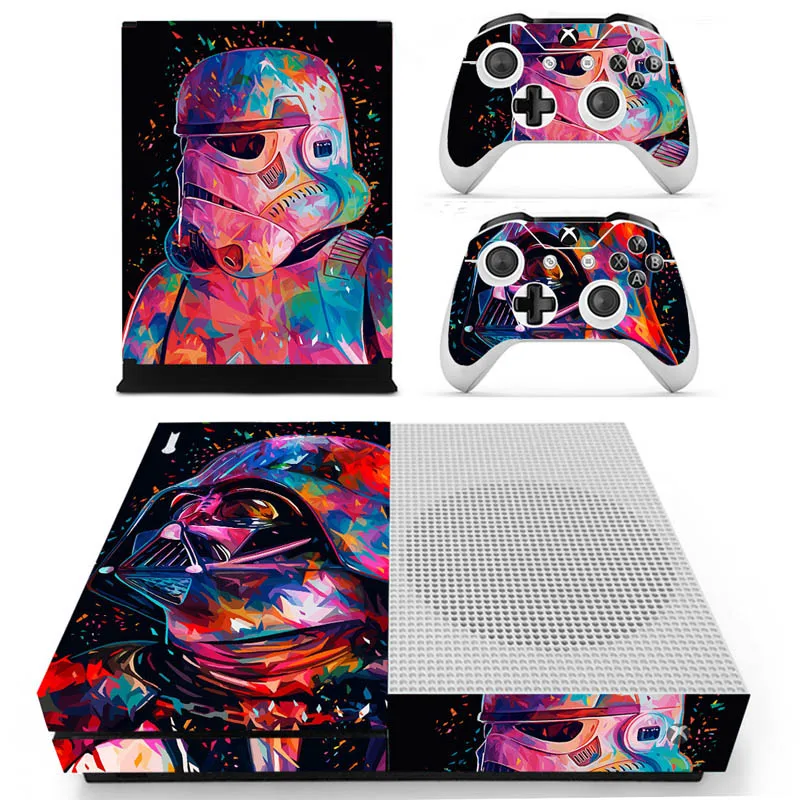 Star Wars Vinly Skin Sticker Decals For XBOX One S Console With Two Wireless Controller Skin - Цвет: S-1036