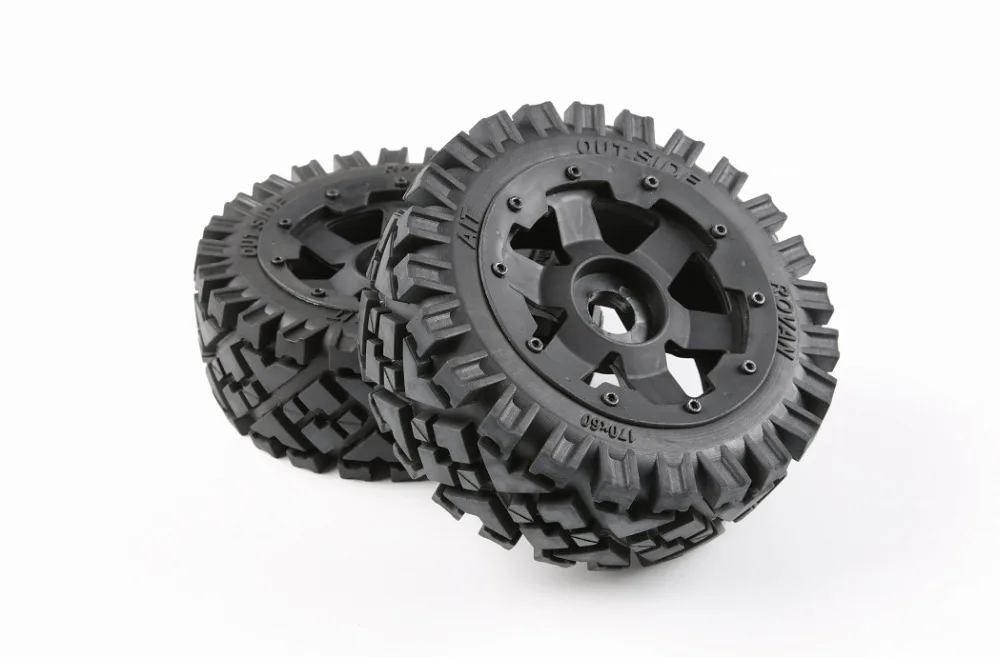 

Front Terrian Tyres Set for 1/5 Hpi Rovan Km Baja 5b Rc Car Parts