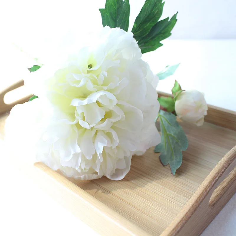 Silk peonies roses artificial flowers (49)