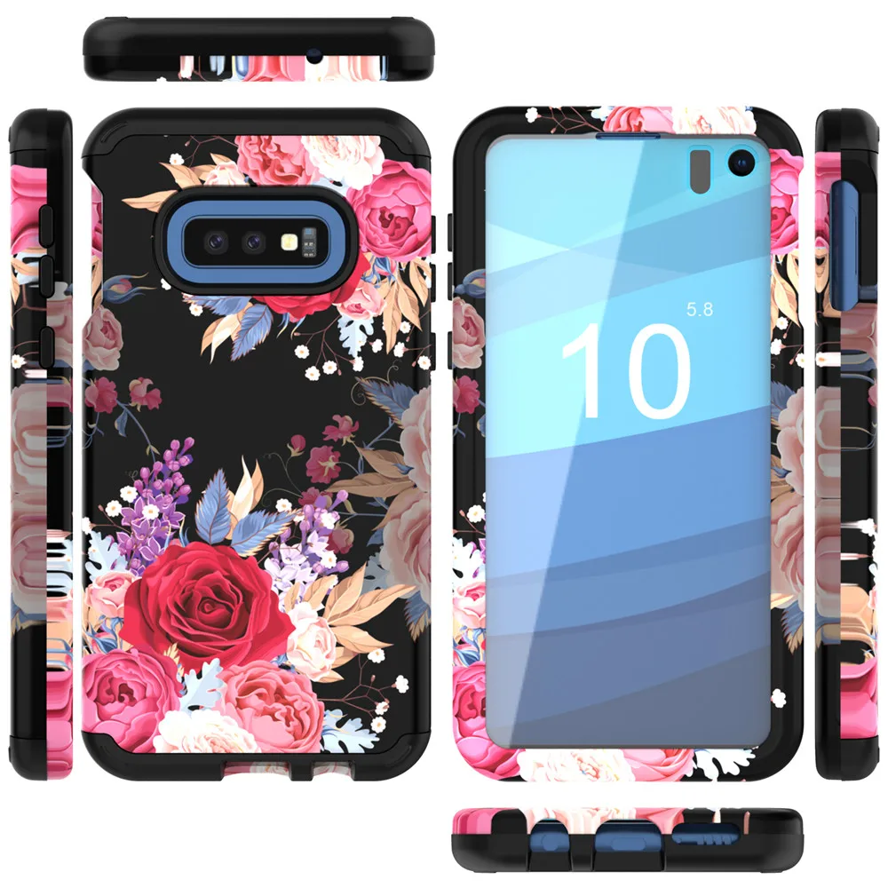 Чехол для Samsung Galaxy S10 Plus S10e (Сверхмощный) трехслойный гибридный прочный защитный