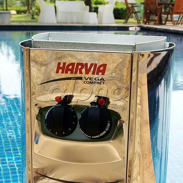 BC30 3KW Original Harvia sauna heater VEGA COMPACT Internal-controlled  including a Sauna barrel pails and ladles for Asian