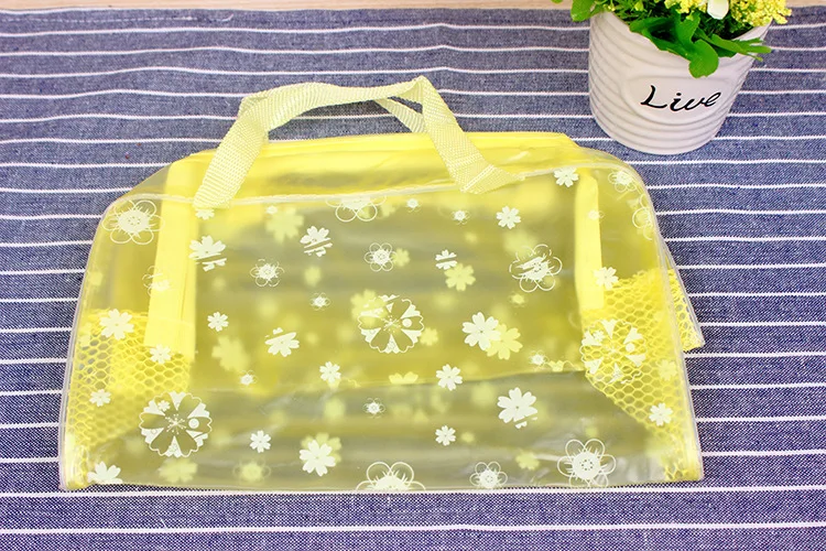 Women Swimming Bag Waterproof Handbags Transparent PVC Plastic Pool Beach Makeup Organizer Toiletry Storage PVC Bag