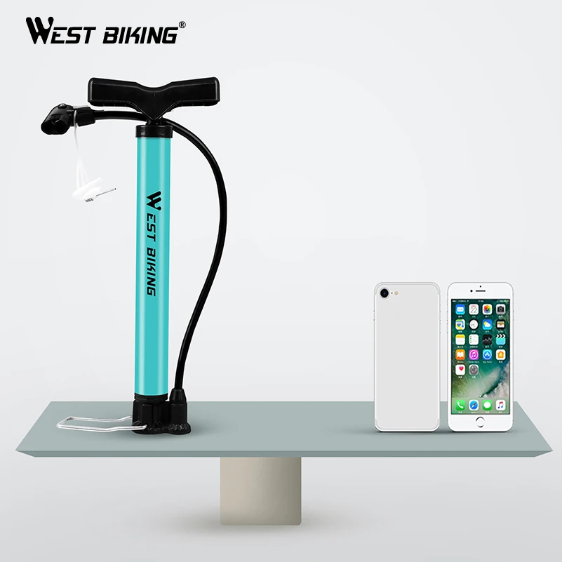 WEST BIKING 120Psi велосипедный ножной насос Портативный мини велосипедный насос шланг шин A/V F/V сверхлегкий MTB дорожный велосипед воздушный насос